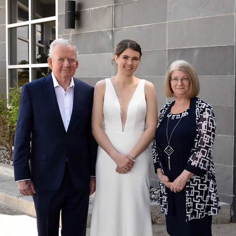 Victoria and her paternal grandparents