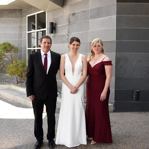 Victoria and her parents